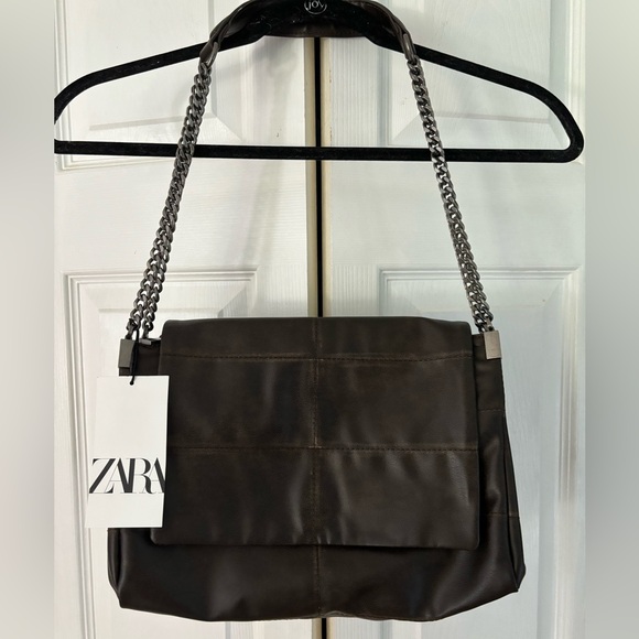 Zara Handbags - NWT Zara ROCK STYLE FLAP SHOULDER BAG